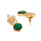 Nuyug 22K Gold Plated Verdant Bloom Studs | Grocsy