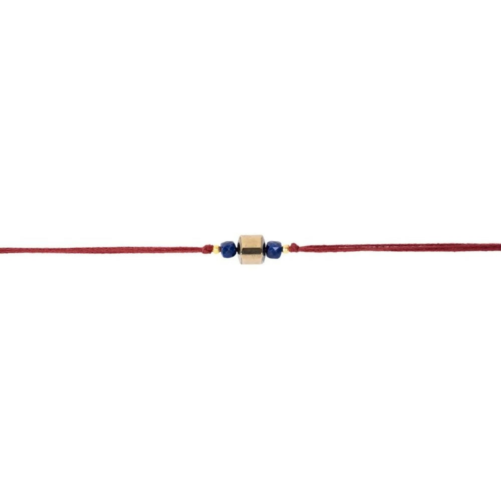 Indianvibez Bodh Wealth Magnet Real Crystal Stone Rakhi | Grocsy
