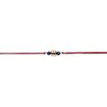Indianvibez Bodh Wealth Magnet Real Crystal Stone Rakhi | Grocsy