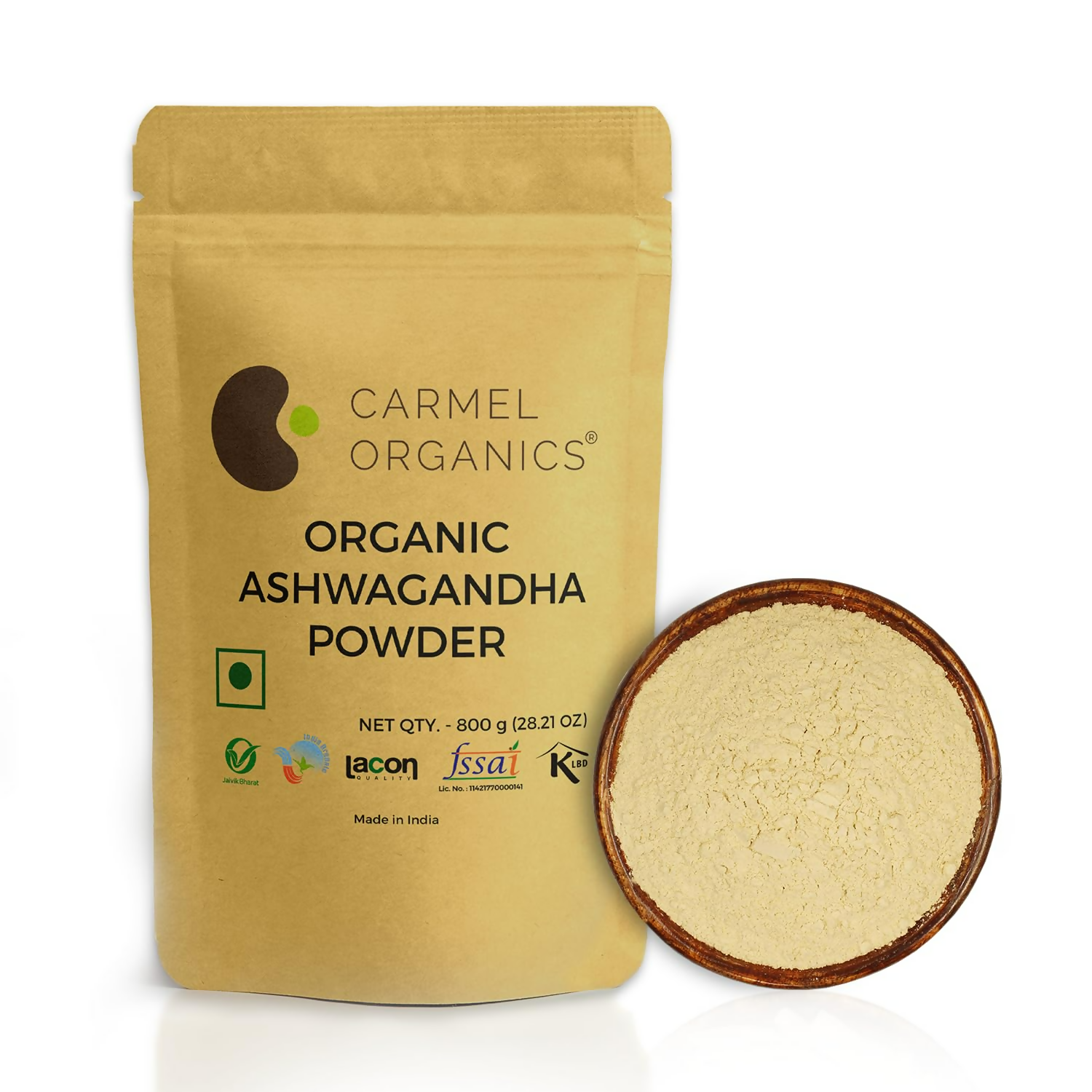 Carmel Organics Ashwagandha Root Powder | Grocsy