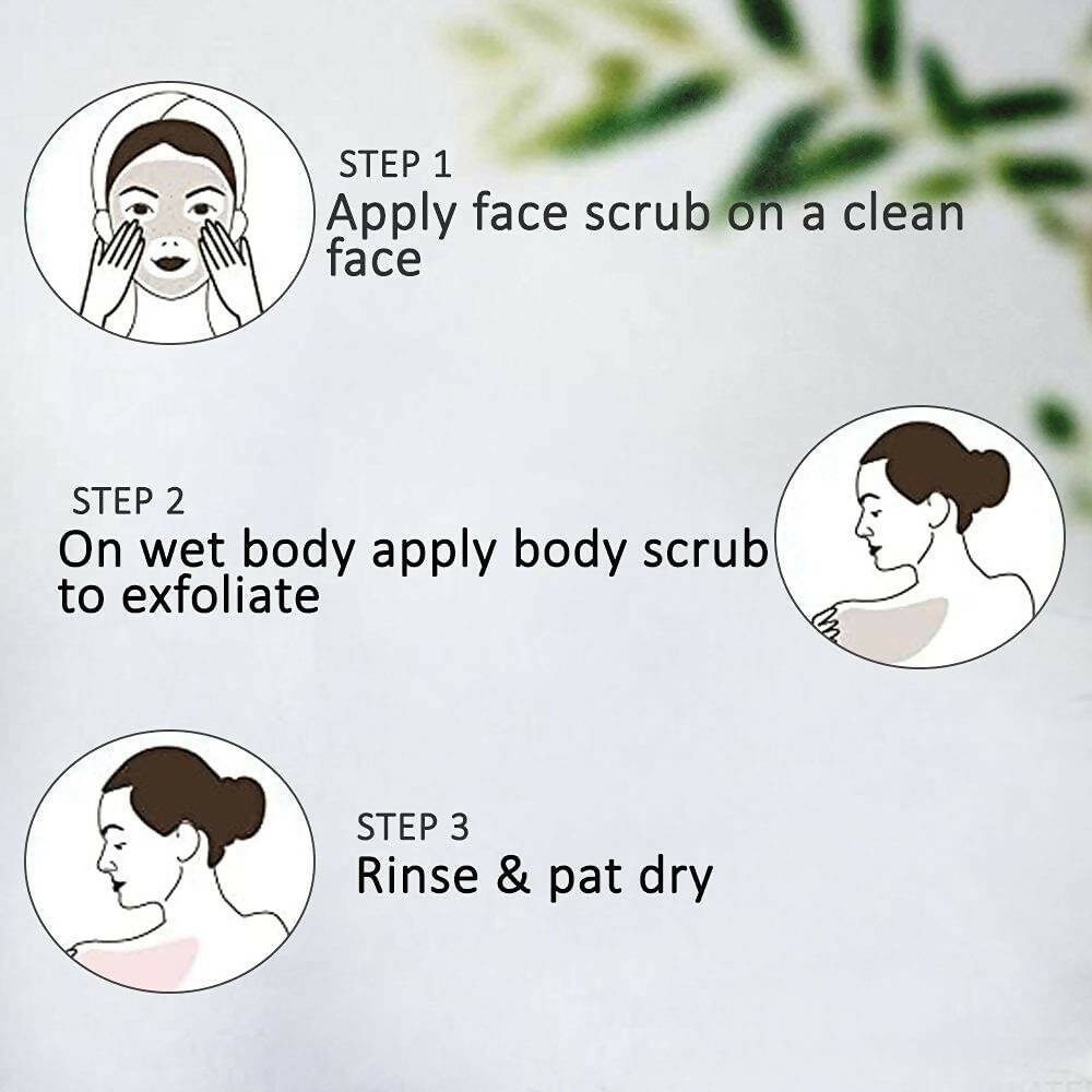 NutriGlow NATURAL'S Bamboo Charcoal Face & Body Scrub | Grocsy