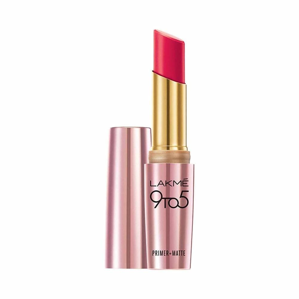 Lakme 9 to 5 Primer with Matte Lip Color - Rosy Mind | Grocsy