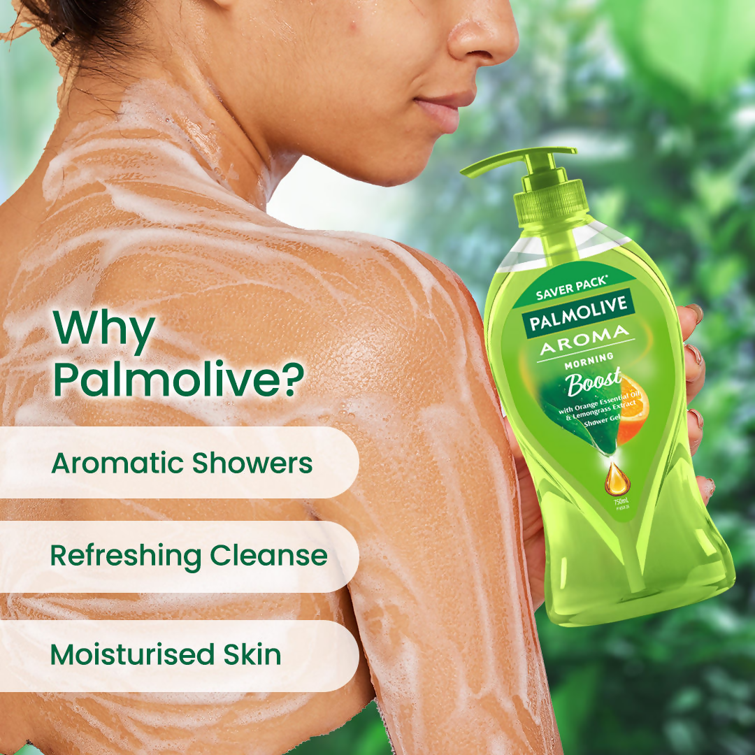 Palmolive Orange Essential Oil & Lemongrass Aroma Morning Boost Body Wash | Grocsy