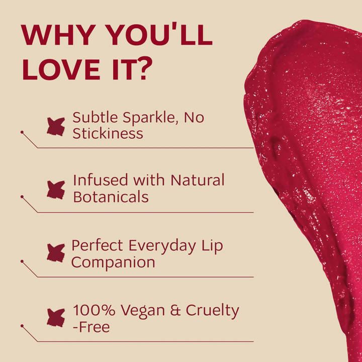 Dunamiss Rose Sparks Glimmer Lip Balm | Grocsy