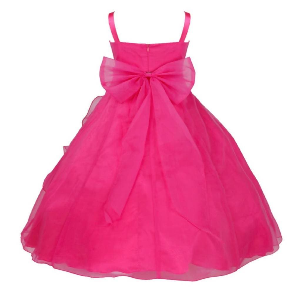 Asmaani Baby Girl's Pink Colour Satin A-Line Maxi Full Length Dress (AS-DRESS-22088) | Grocsy