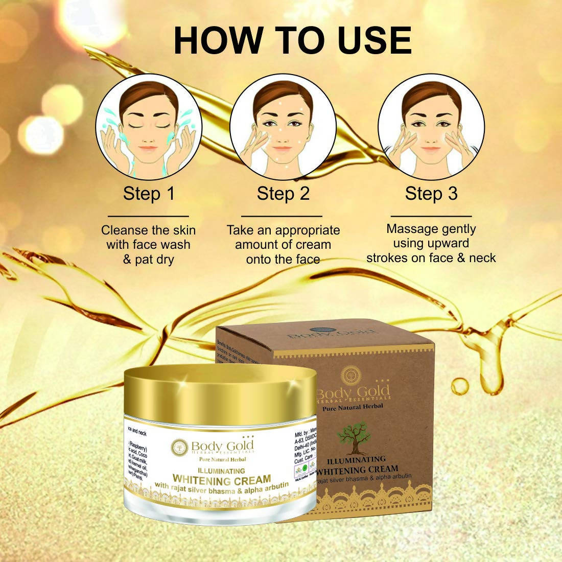 Body Gold Illuminating Whitening Cream | Grocsy