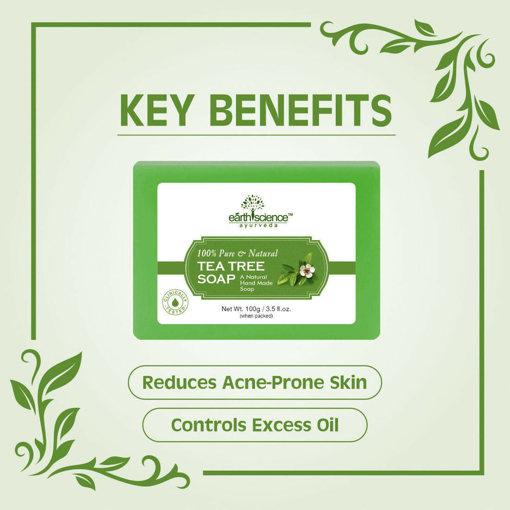 Earth Science Ayurveda Tea Tree Bath Soap | Grocsy