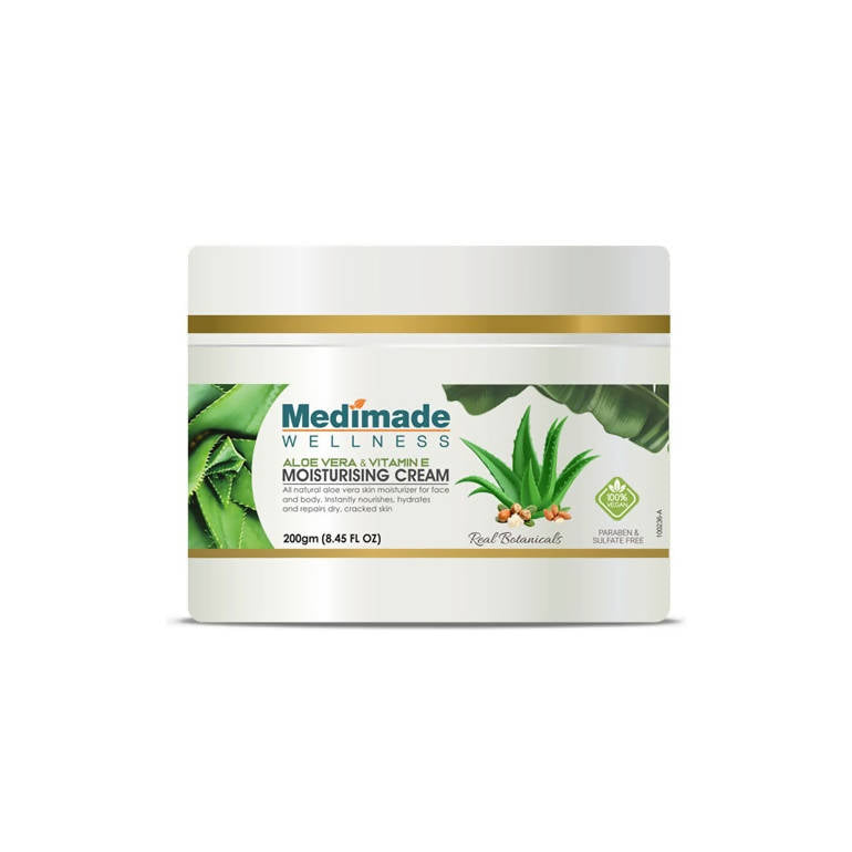 Medimade Wellness Aloe Vera & Vitamin E Moisturising Cream | Grocsy