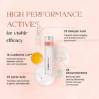 SkinInspired AHA+BHA+PHA Lactic Acid + 2% Salicylic Acid Face Serum | Grocsy