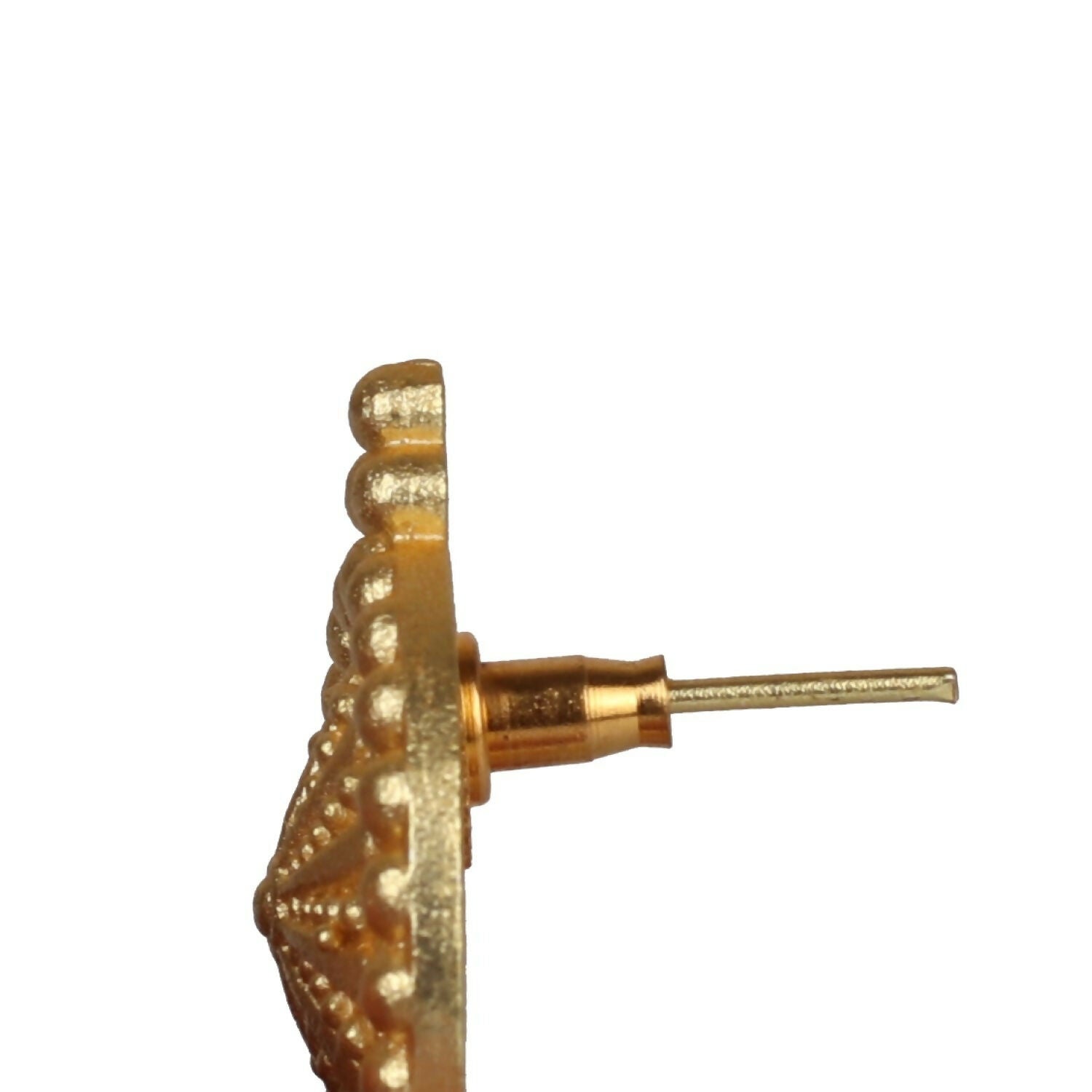 Joban Fashion Women Matte Gold Brass Jhumka | Grocsy
