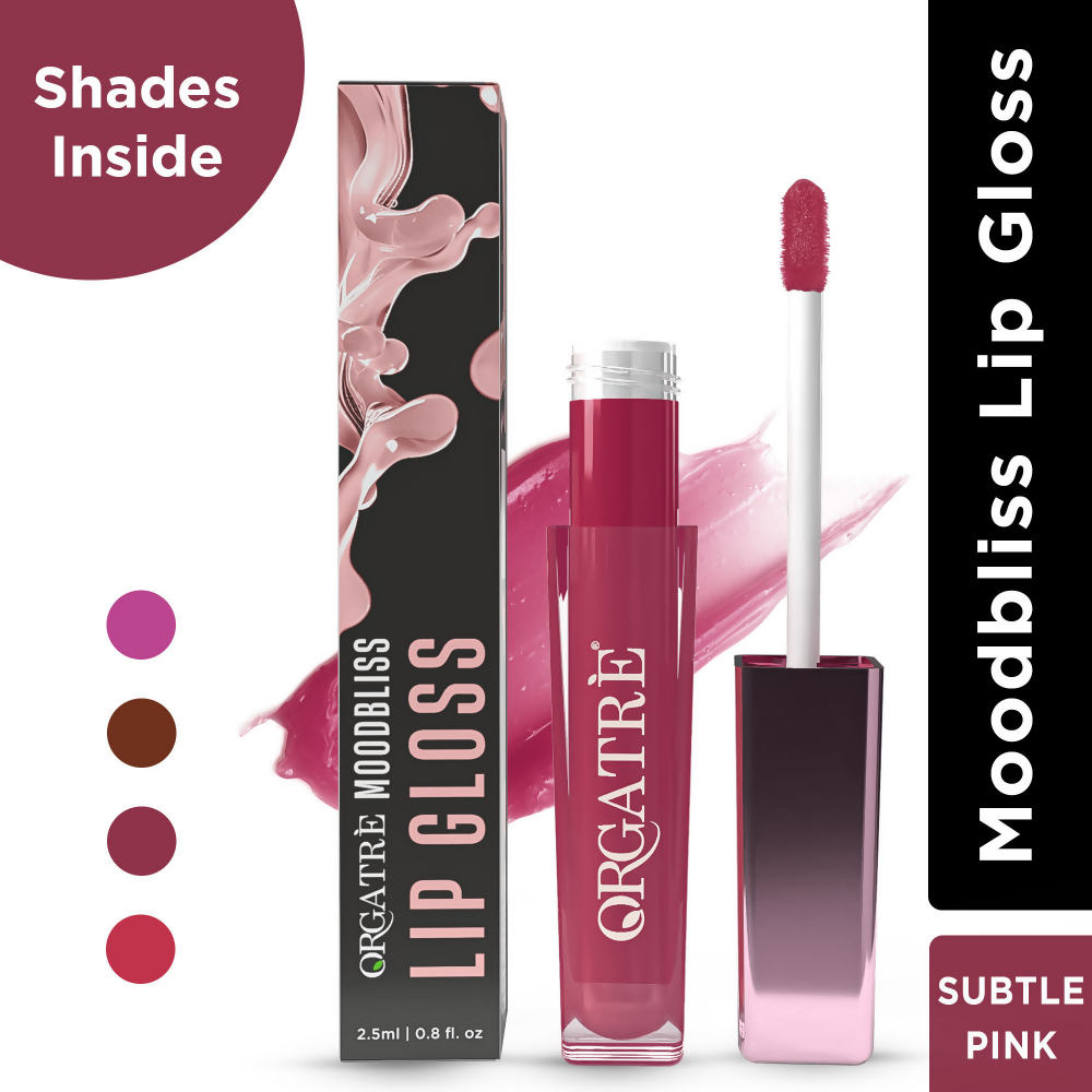 Orgatre MoodBliss Lip Gloss - Subtle Pink | Grocsy