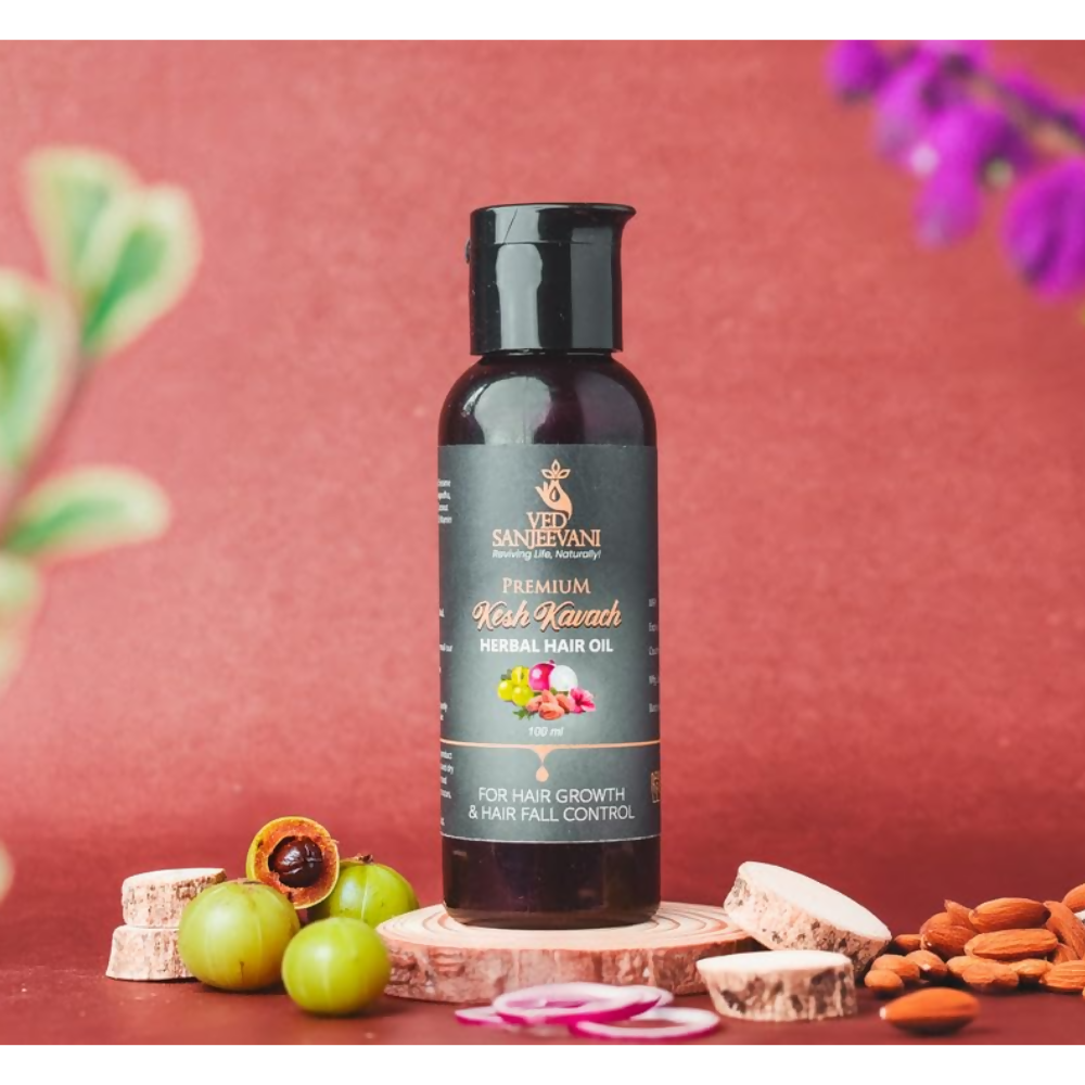 Ved Sanjeevani Kesh Kavach Herbal Hair Oil | Grocsy