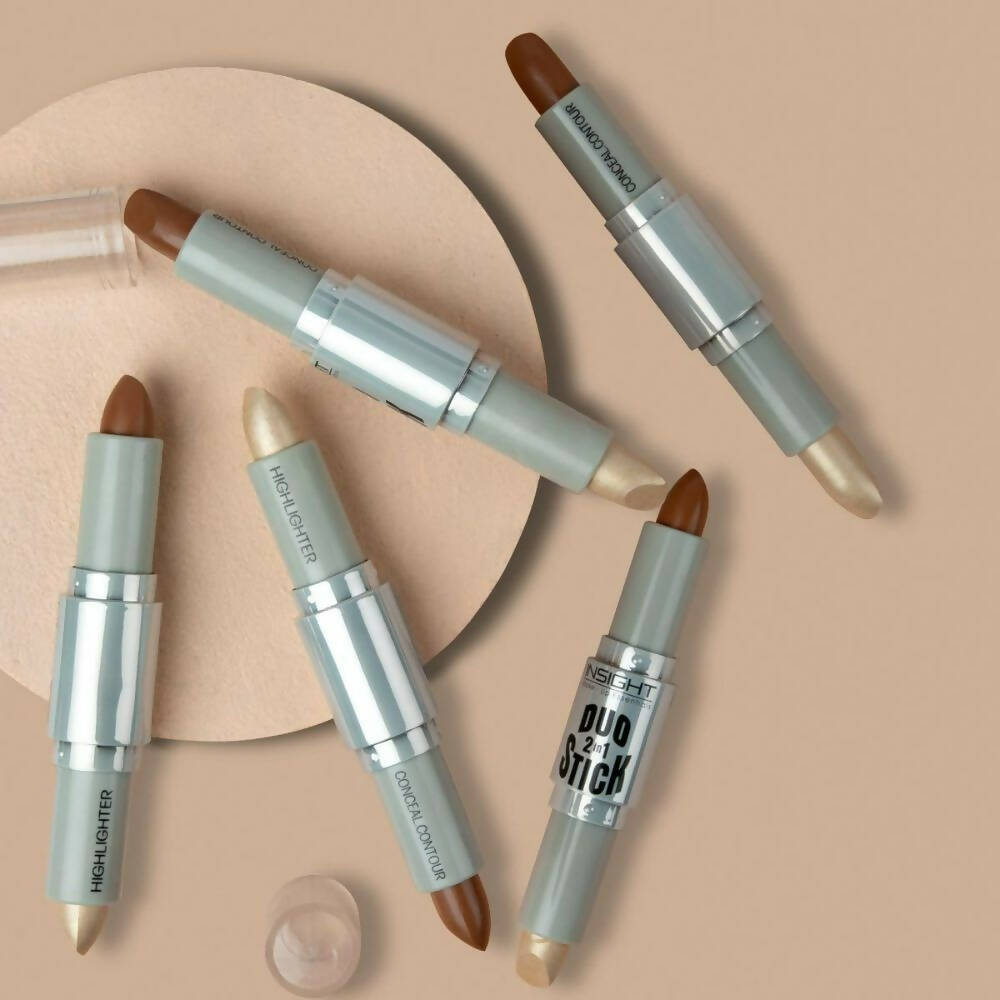 Insight Cosmetics Duo Stick Contour + Highlighter - 01 Caramel | Grocsy