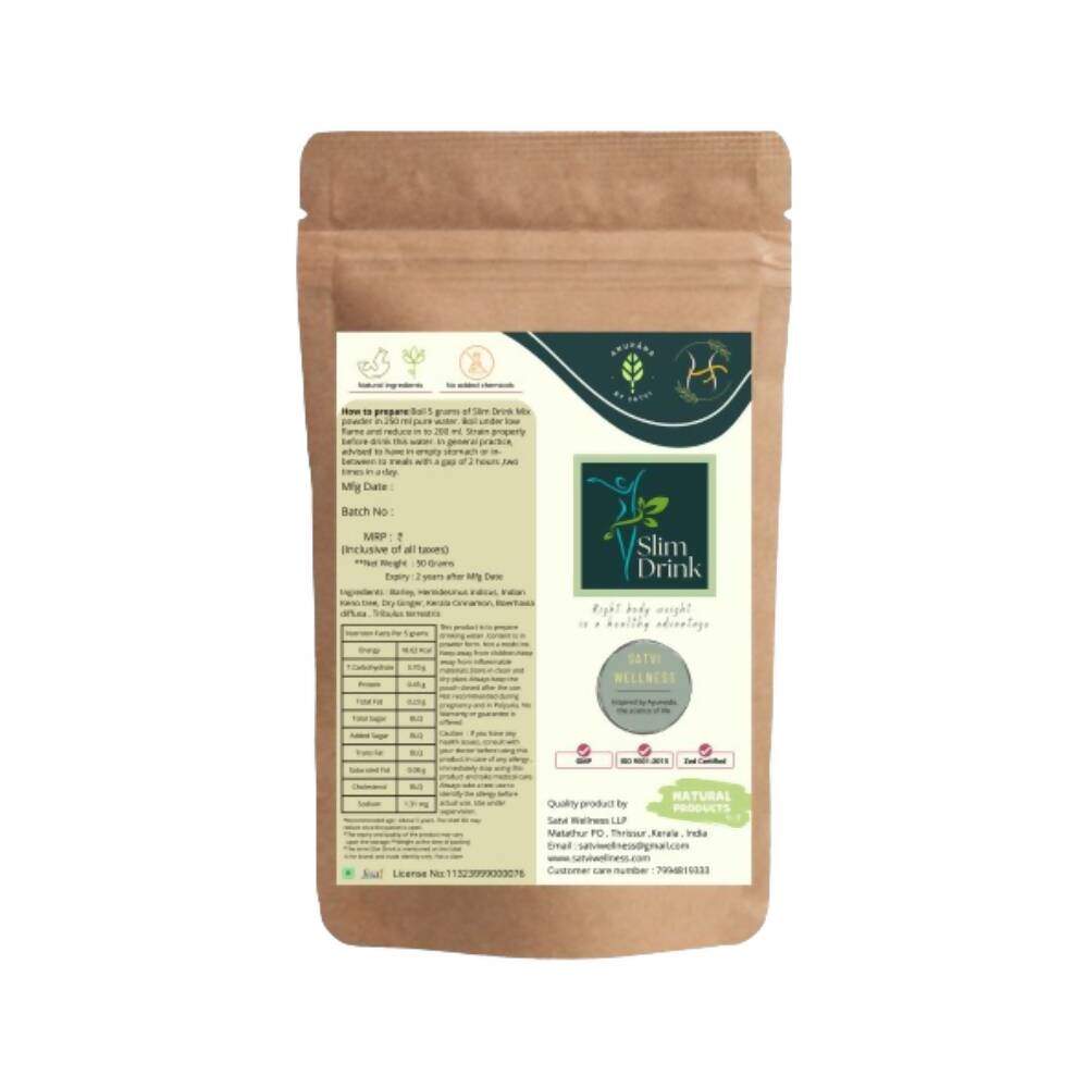 Satvi Wellness Slim Drink - Herbal Drink Mix | Grocsy