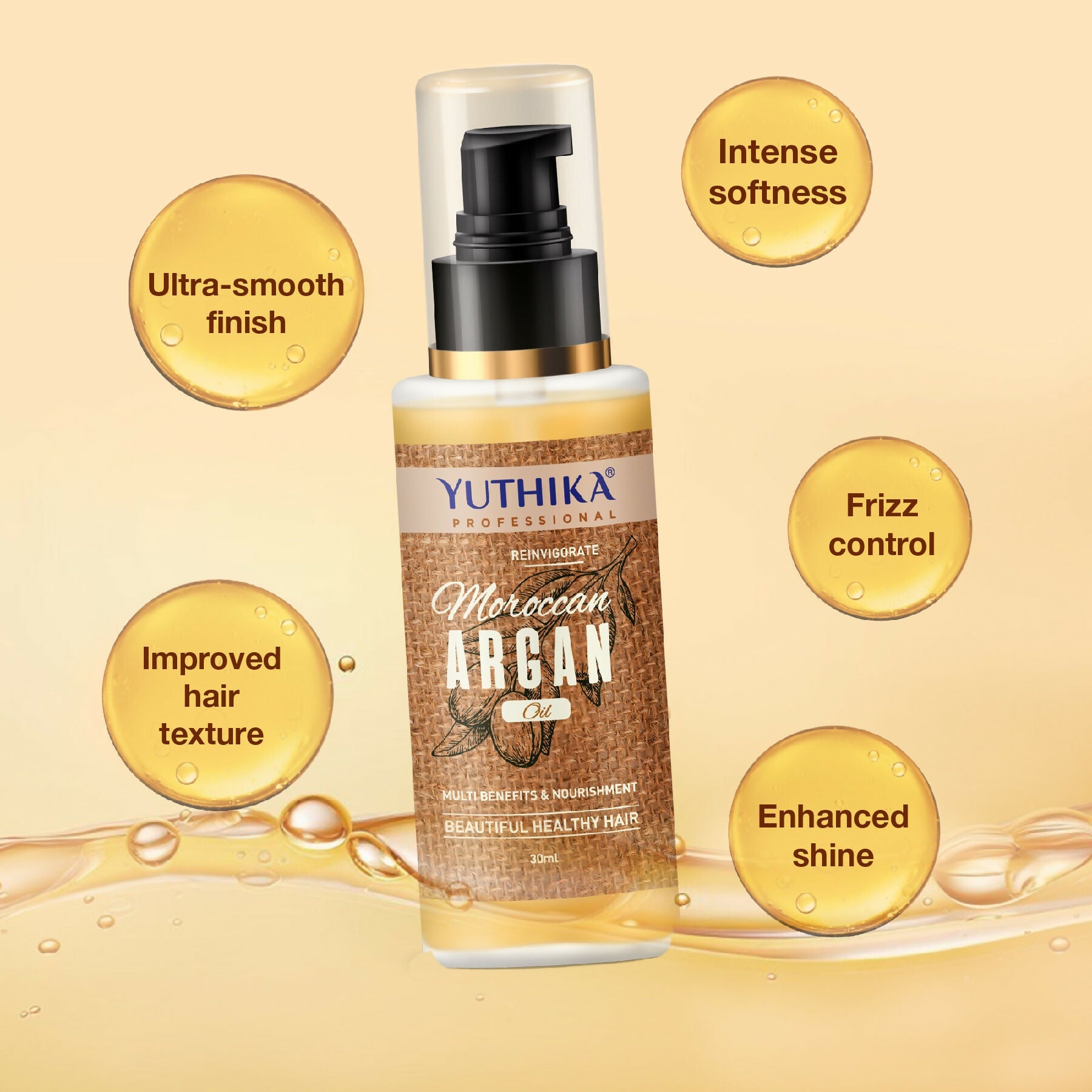 Yuthika Argan Oil Hair Serum - Moroccan Argan Oil | Grocsy