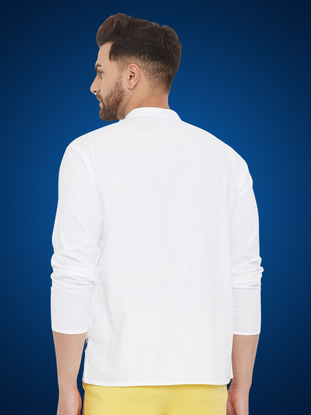 Even Apparels Men's Pure Cotton White Kurta | Grocsy