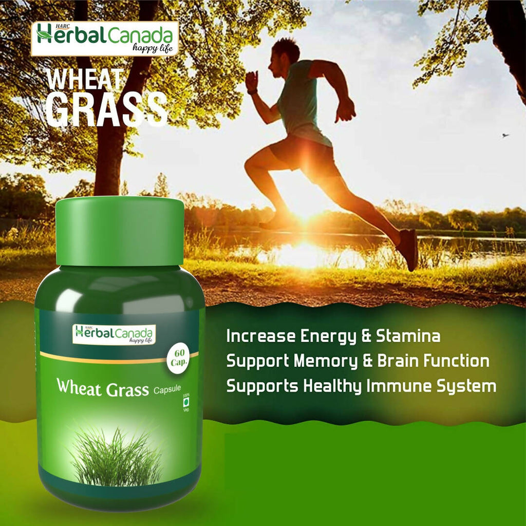 Herbal Canada Wheat Grass Capsules | Grocsy