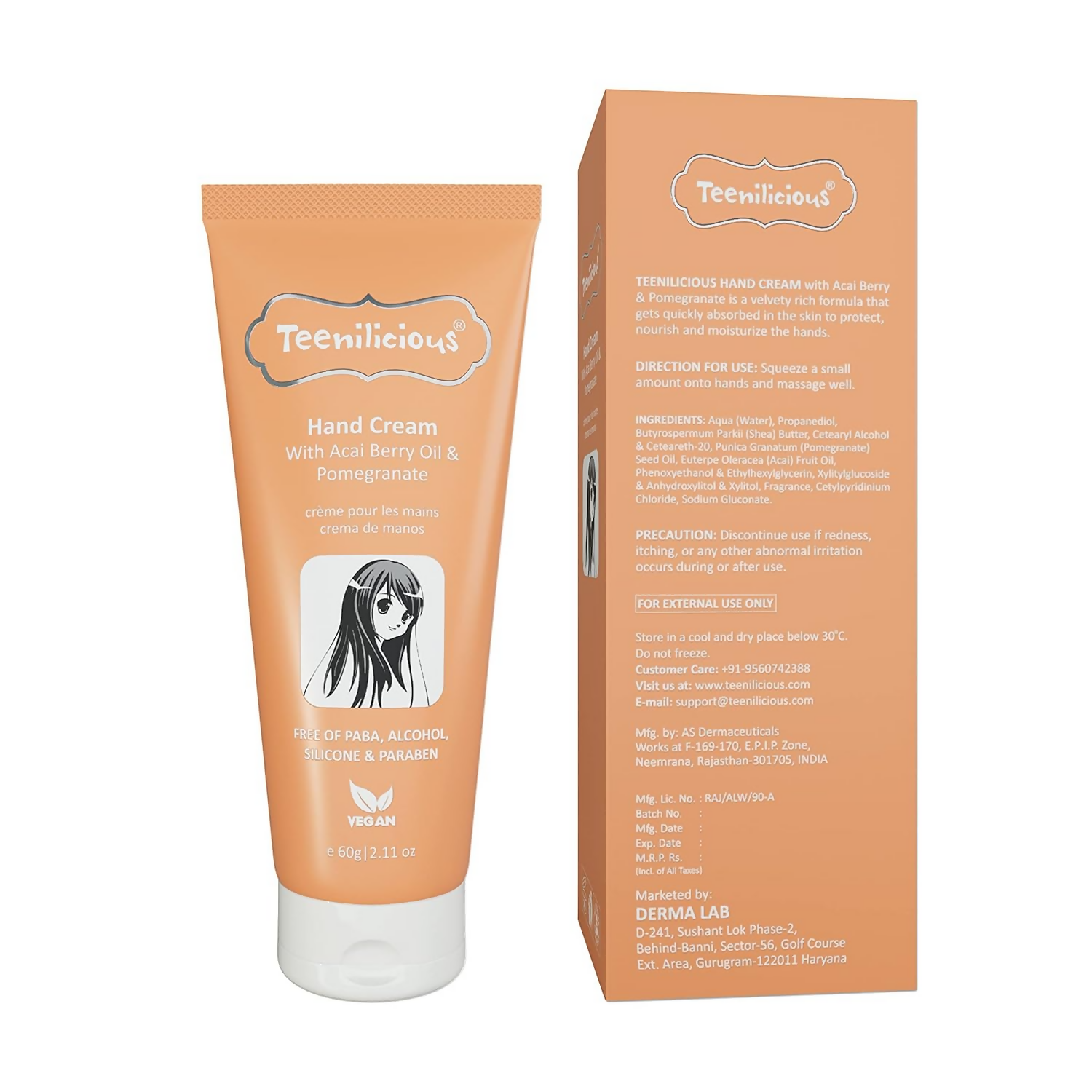 Teenilicious Hand Cream With Acai Berry Oil & Pomegranate | Grocsy