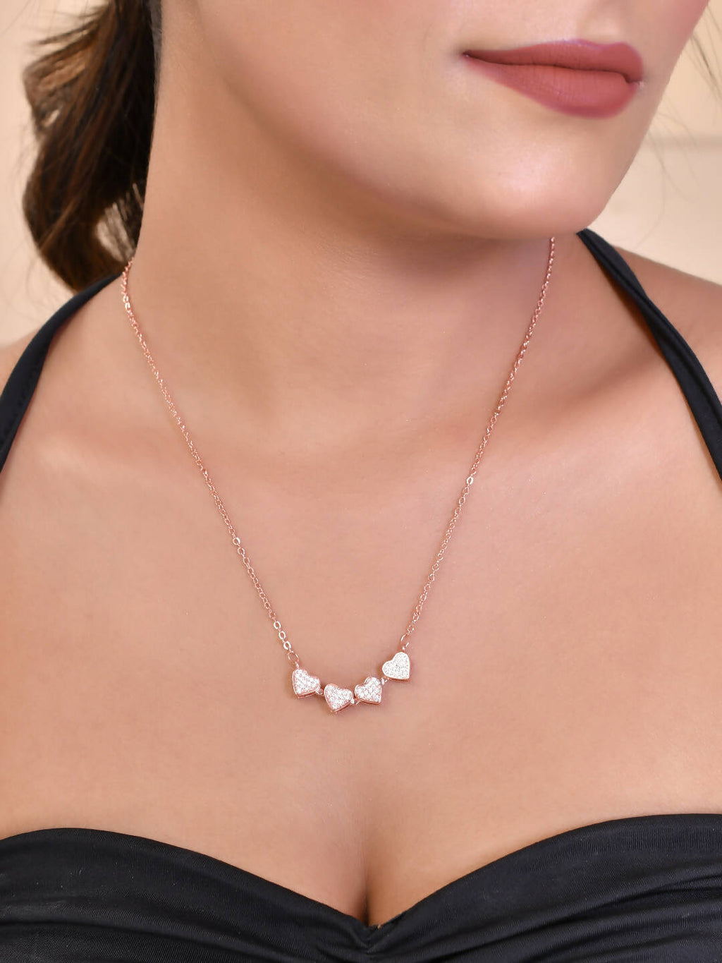 VOJ Women Gold Color stainless steel Necklace and Chains | Grocsy
