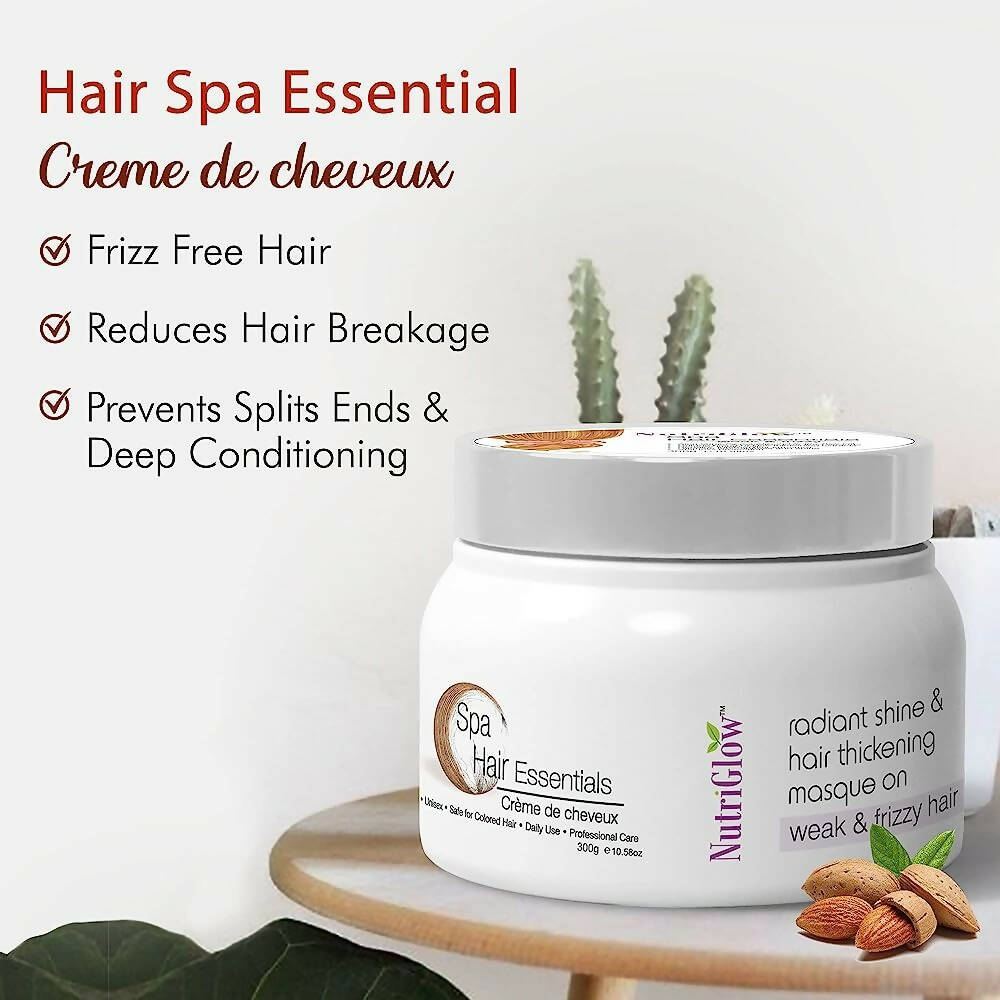 NutriGlow Hair Spa Cream With Volumizing & Shine Lock Formula for Weak & Frizzy Hair | Grocsy
