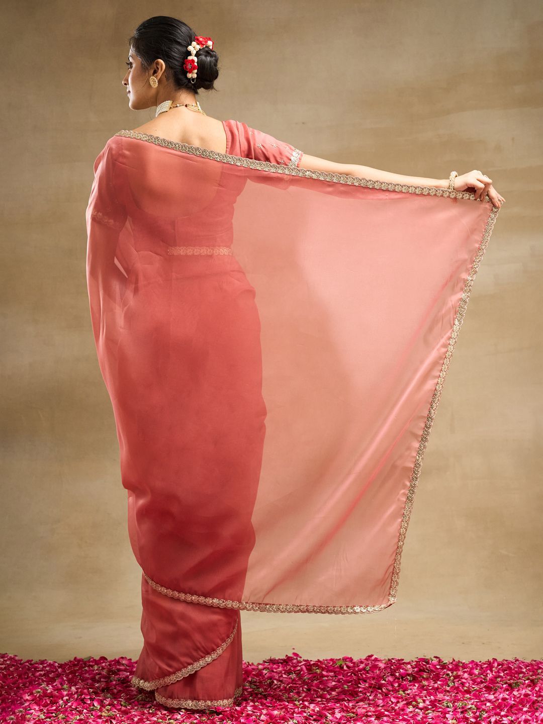 kasee Organza Saree | Grocsy
