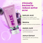 PLIX The Plant Fix - Jamun Active Acne Regime With Cleanser & Toner To Unclog Pores & Reduce Acne | Grocsy