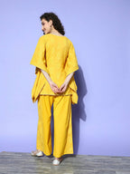 Ahalyaa Women's Traditional Wea Co-ods - Mustard | Grocsy