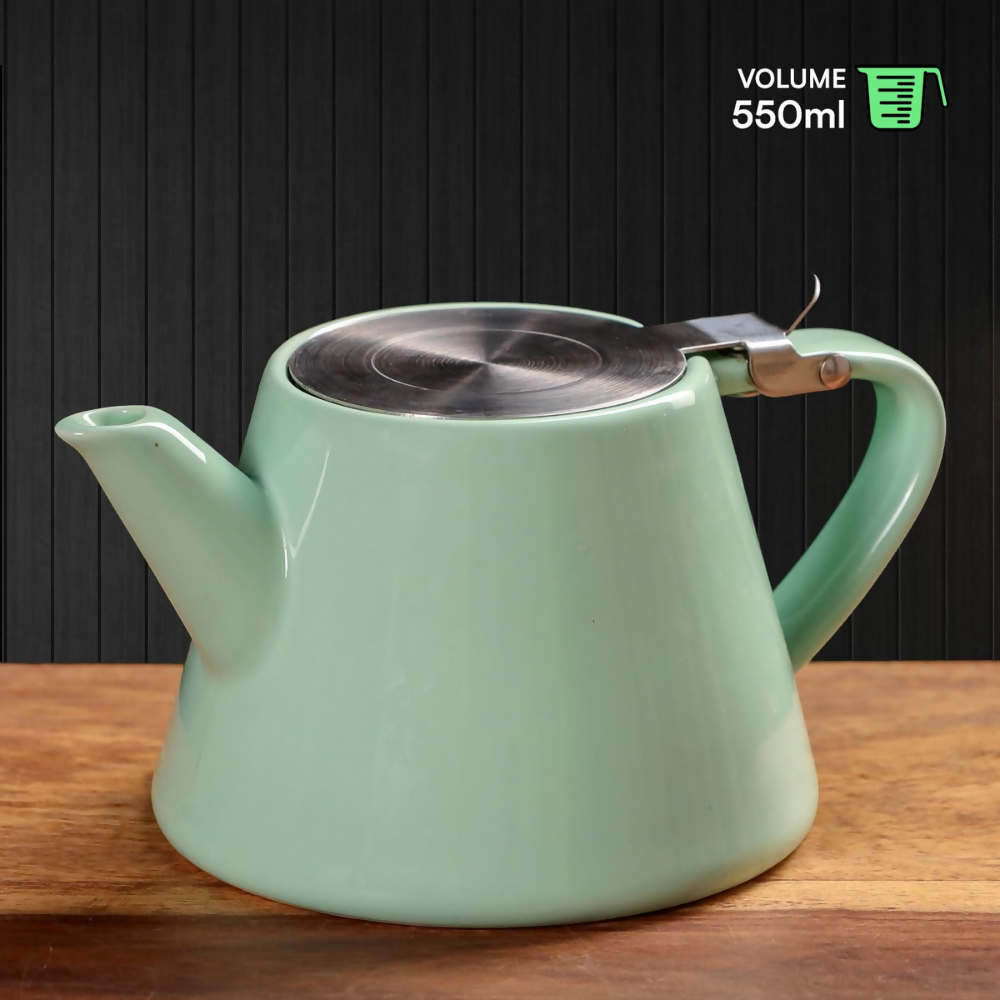 Udyan Tea Muse Teapot with Infuser - Jade Green | Grocsy