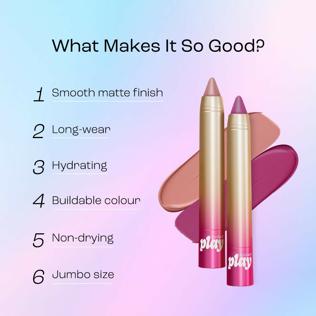 Sugar Play Smooth Operator Lip Crayon - 01 MLBB | Grocsy