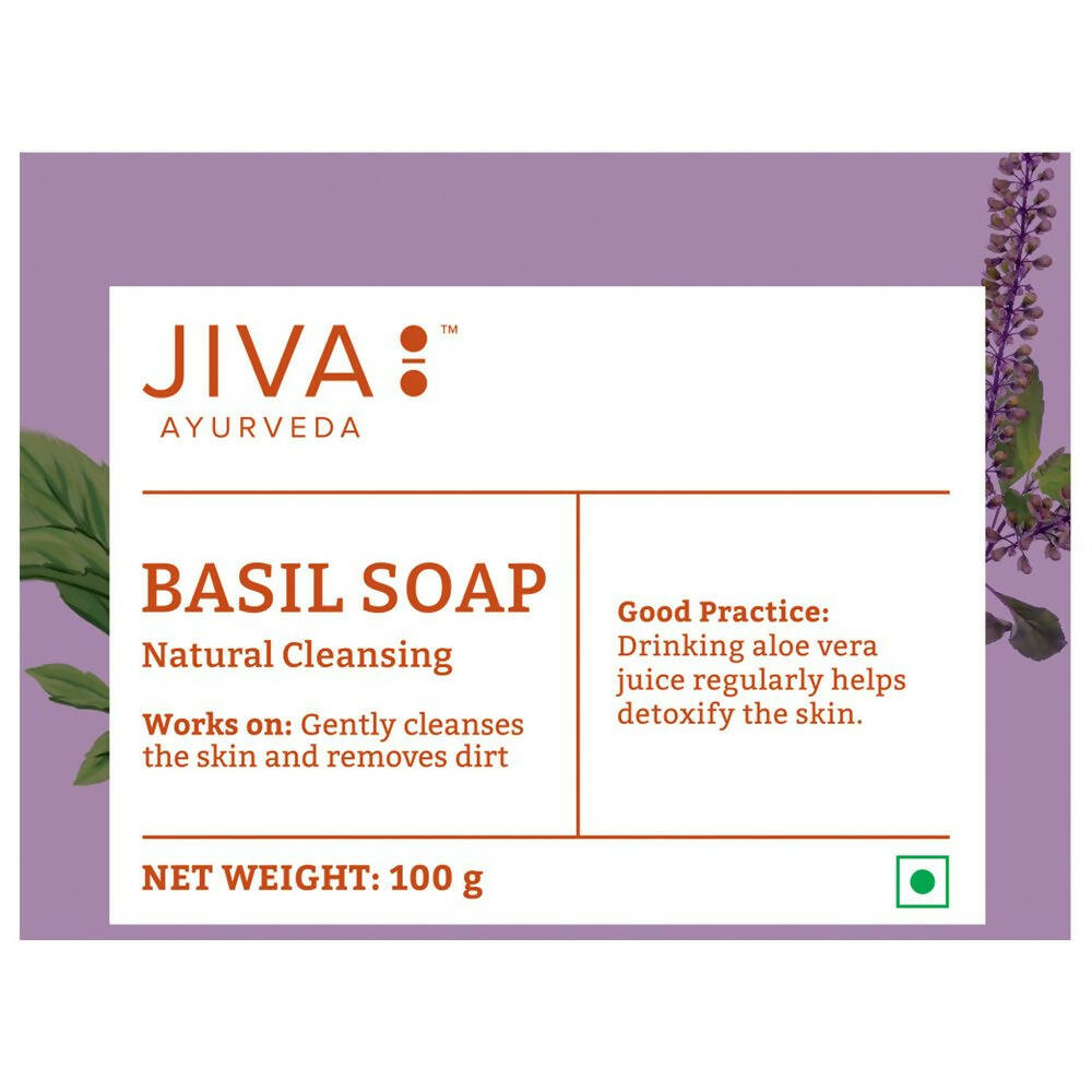 Jiva Ayurveda Basil Bathing Soap | Grocsy