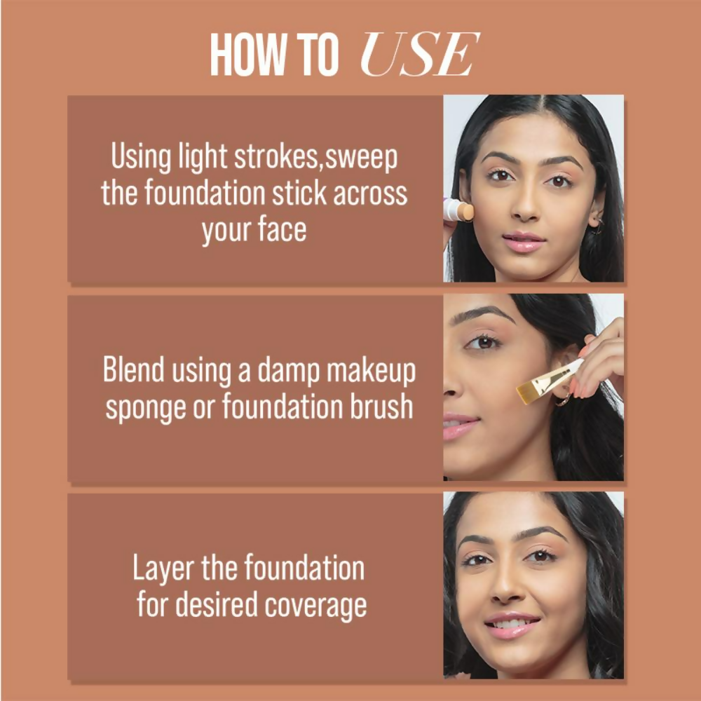 MyGlamm POSE HD Foundation Stick-Golden Honey | Grocsy