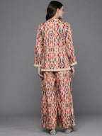 Ahalyaa Women Printed Ethnic Co-Ords - Blue Color | Grocsy