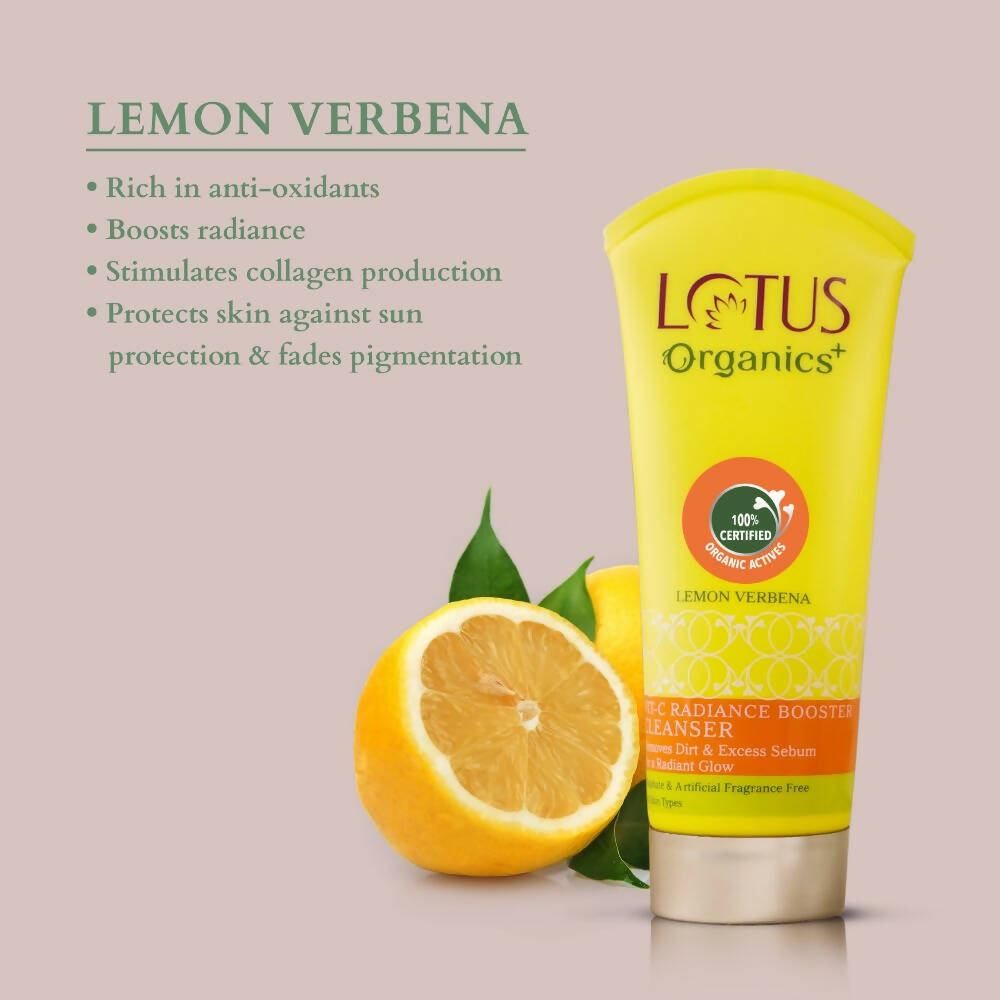 Lotus Organics+ Vit-C Radiance Booster Cleanser - Lemon Verbena | Grocsy