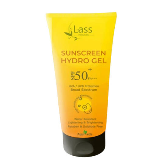 Lass Naturals Sunscreen Hydro Gel with SPF 50+ | Grocsy