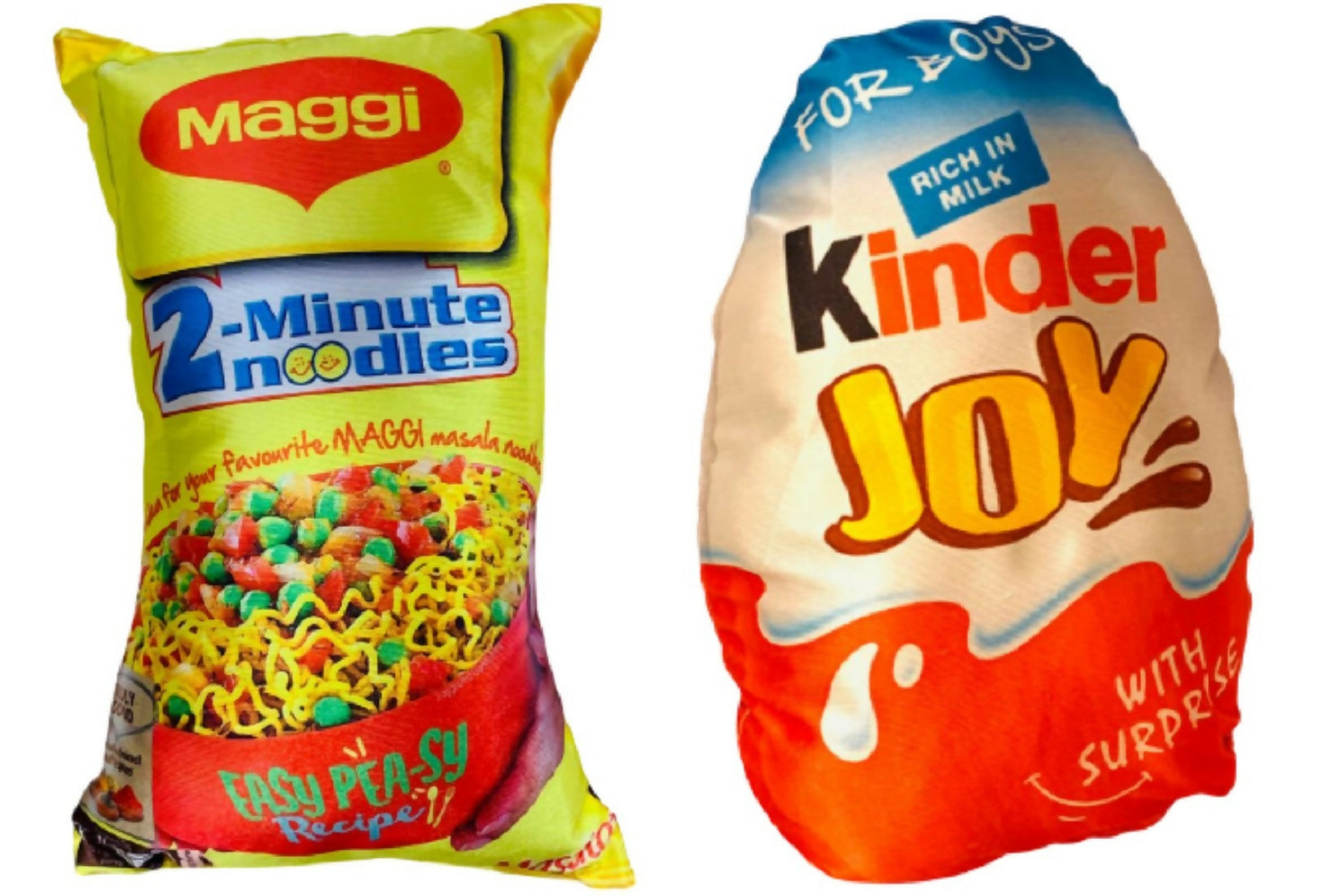 Unique Fashion Pack of 2 Microfibre Filled Reversible Cushion For Kids - Maggie And Kinder Joy | Grocsy