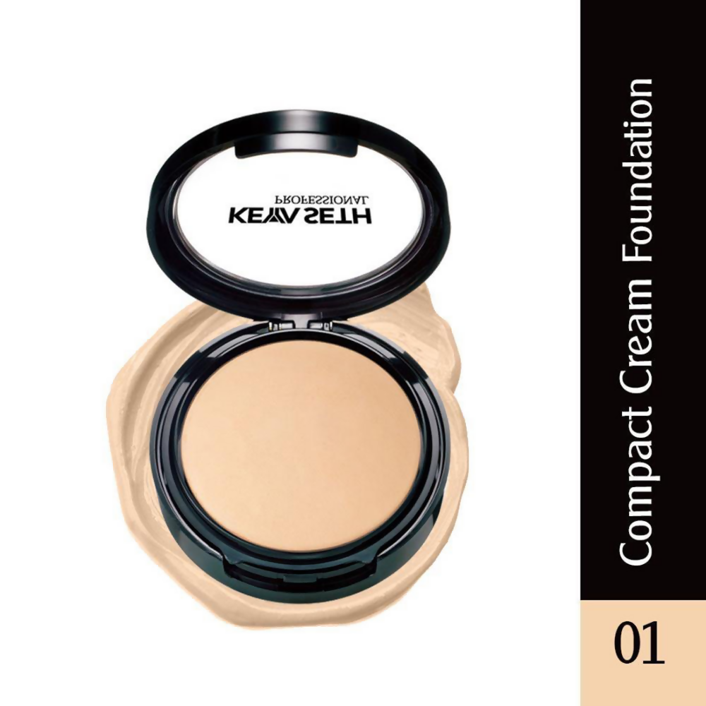 Keya Seth Aromatherapy Professional Compact Cream Foundation - Shade 1 | Grocsy
