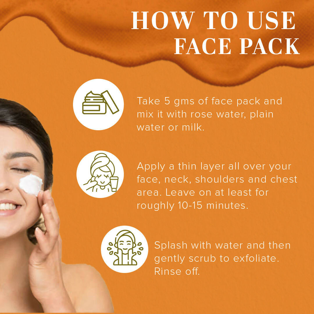 Khadi Natural Rose & Papaya Face Scrub + Sandal & Rose Face Pack | Grocsy