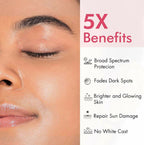mCaffeine Clear Glow 1% Kojic Acid, Alpha Arbutin Daily Brightening Sunscreen | Grocsy