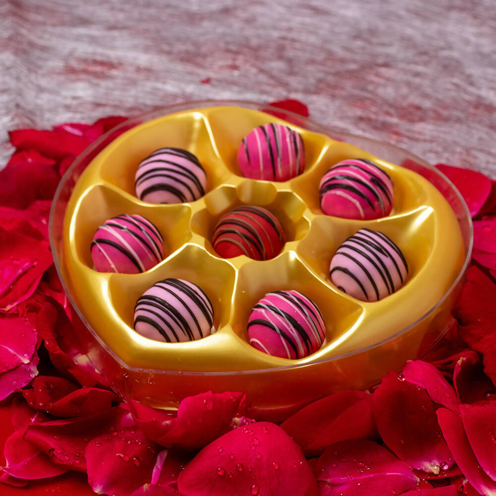 Dibha Ruchoks Valentines Special Assorted Chocolate Truffles Heart Shape Box | Grocsy