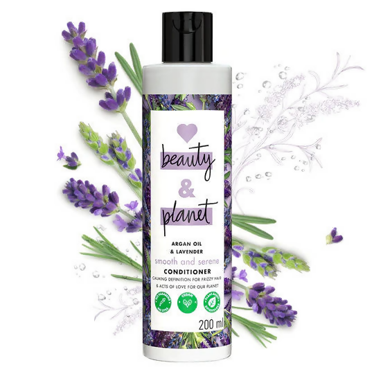 Love Beauty And Planet Argan Oil And Lavender Anti Frizz Shampoo Conditioner & Hair Serum Combo | Grocsy
