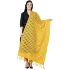 A R Silk Golden Box Regular Dupatta Yellow Color Dupatta or Chunni | Grocsy