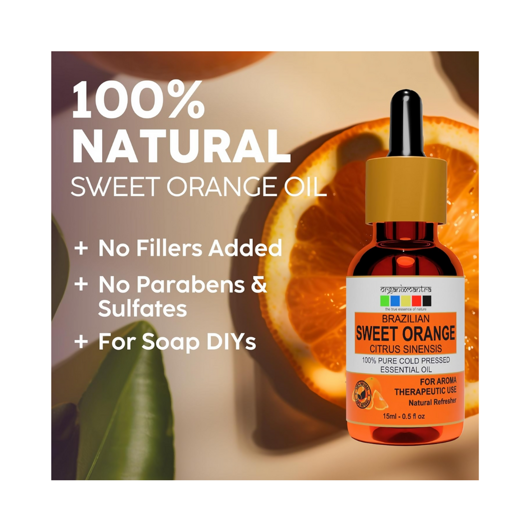 Organix Mantra Sweet Orange Essential Oil for Diffuser | Grocsy
