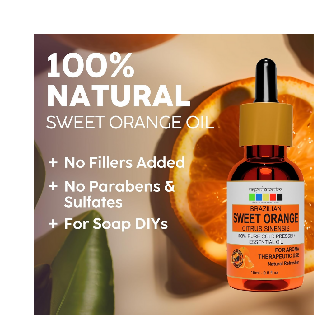 Organix Mantra Sweet Orange Essential Oil for Diffuser | Grocsy