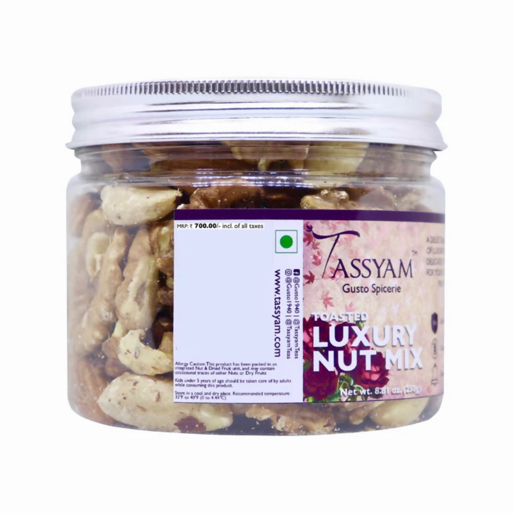 Tassyam Organics Luxury Toasted Nut Mix | Grocsy
