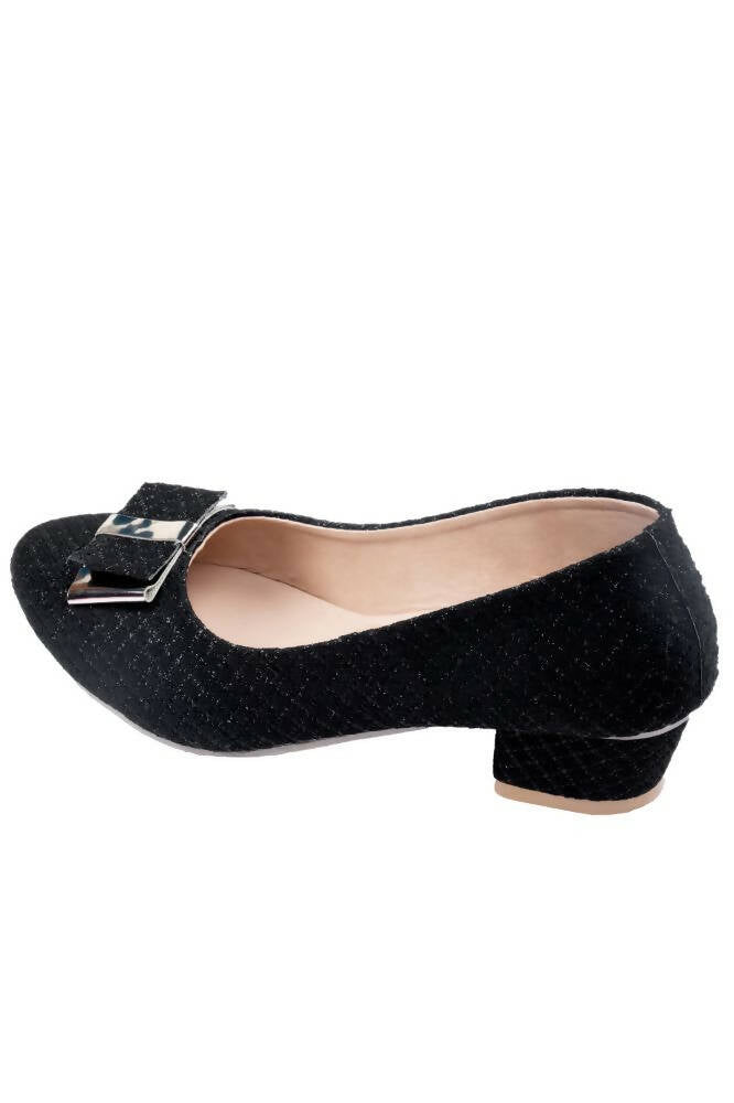 Tiny Bugs Girls Party Wear Ballerinas - Black | Grocsy