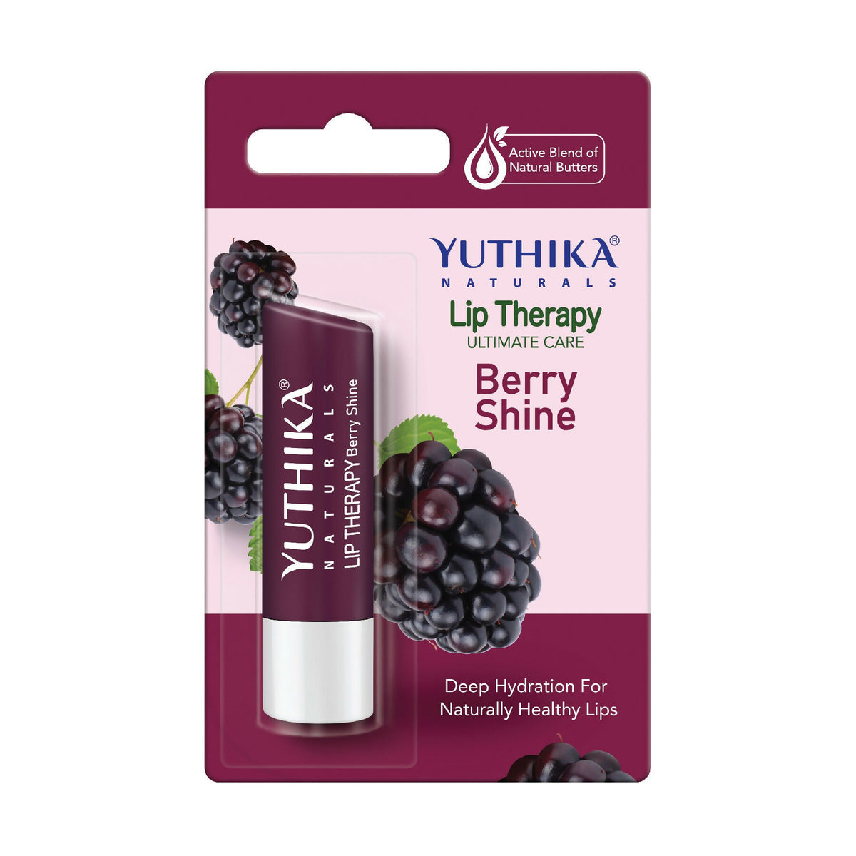 Yuthika Moisturizing Lip Balm – Berry Shine | Grocsy