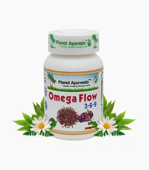 Planet Ayurveda Omega Flow 3-6-9 Capsules | Grocsy