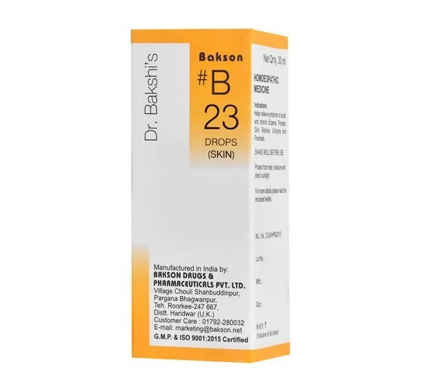 Bakson's Homeopathy B23 Drops | Grocsy