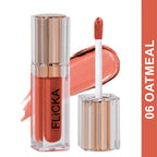 FLiCKA R U Ready Matte Finish liquid Lipstick Shade 06 Oat Meal | Grocsy