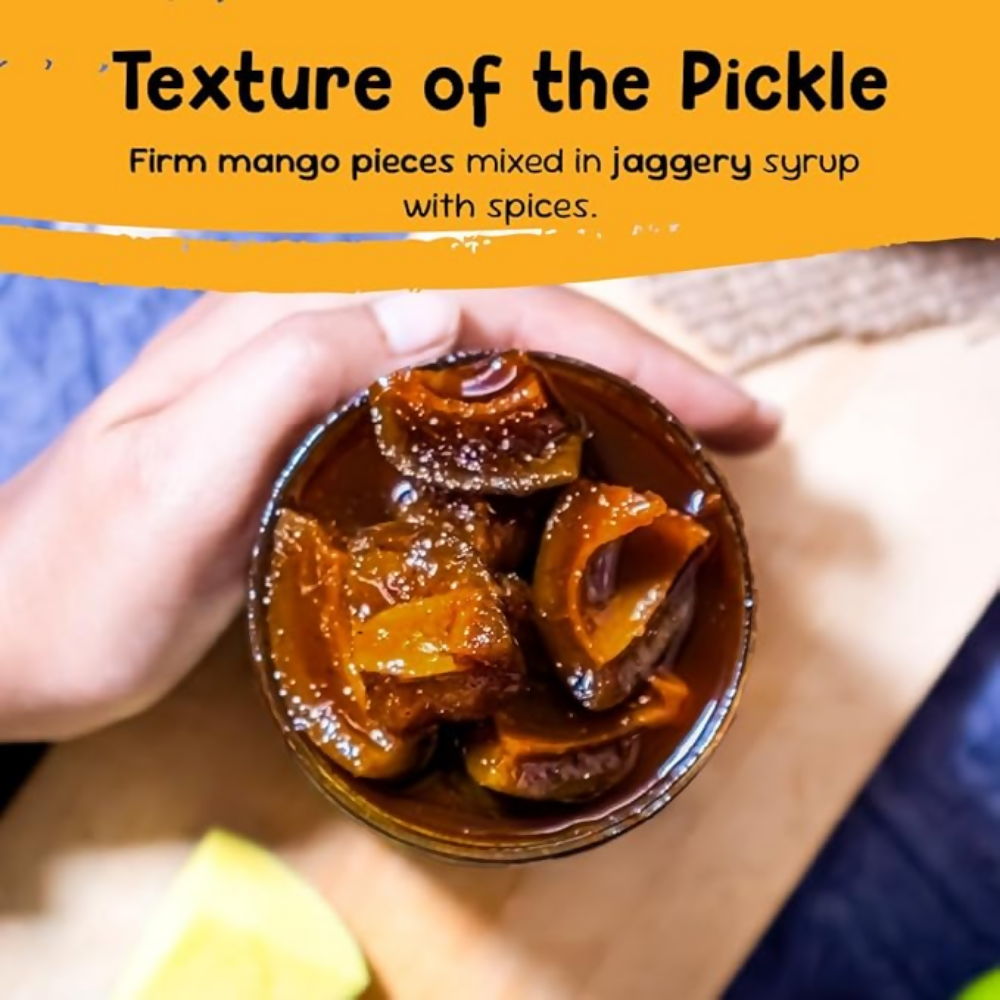 FarmDidi Sweet Mango Pickle with Jaggery - Sweet Mango | Grocsy